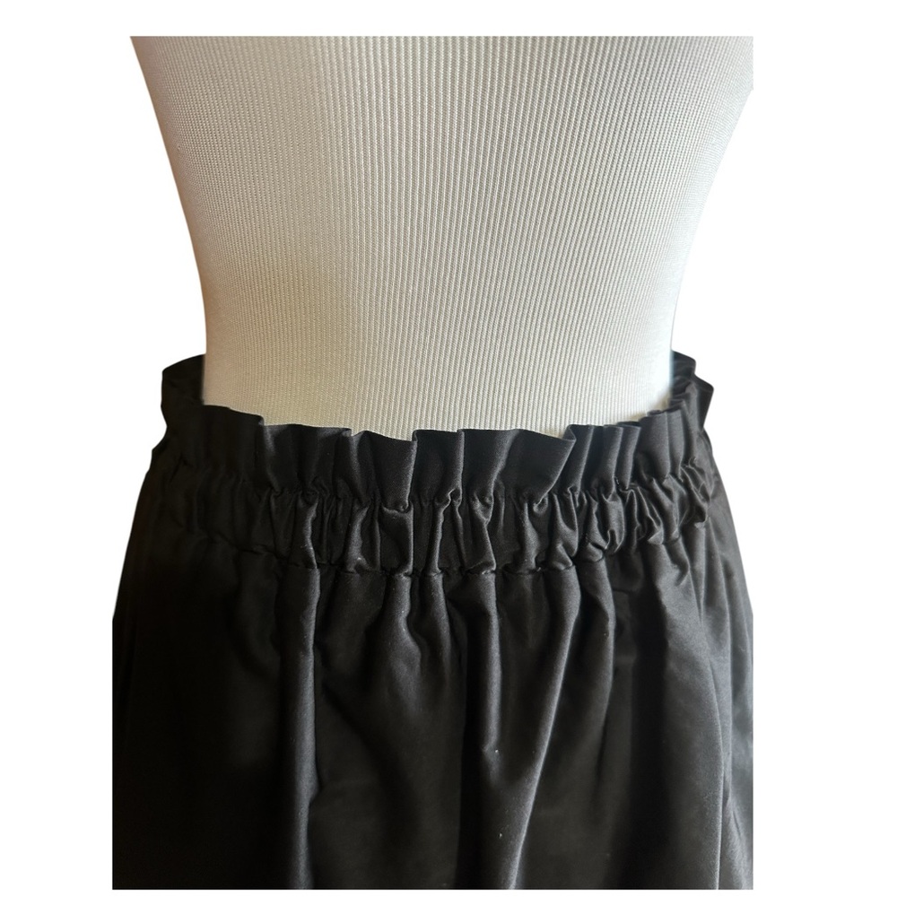 Zara Pull Up Skirt | Black | | Gathered Cinched Waist Band  | Size XS - Picture 7 of 12